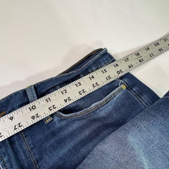 FRAME Jeans Womens 28 Le Garcon Straight Mid Rise Medium Wash Denim Distressed - Picture 2 of 8